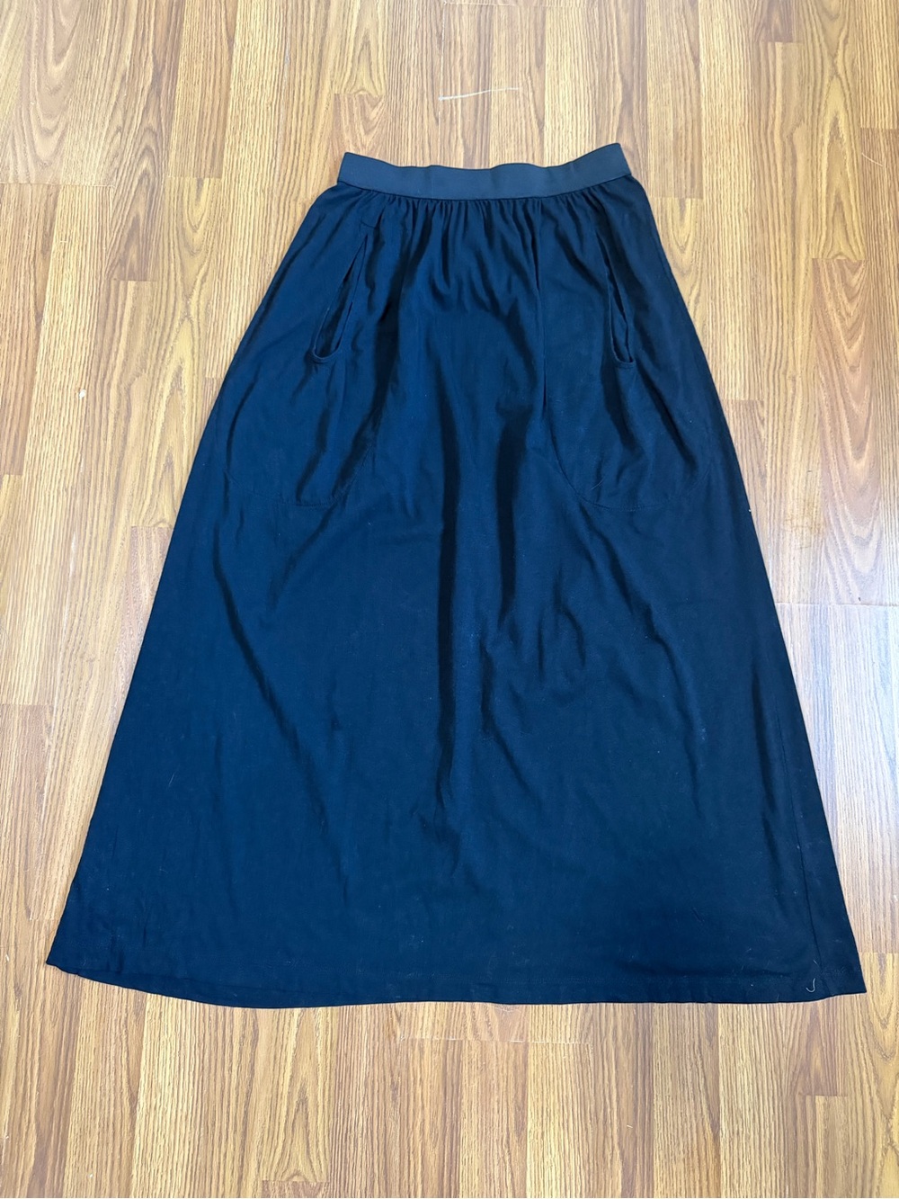 Peruvian Connection Pima Cotton Jersey Minimalist Capsule Boho Skirt Medium - Picture 6 of 10